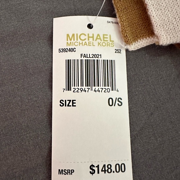 Michael Kors Women's Brown and Cream Scarf-wraps - Picture 7 of 8